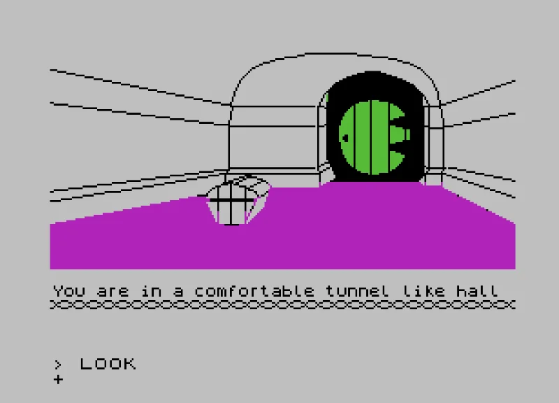 Image from the hobbit text adventure game