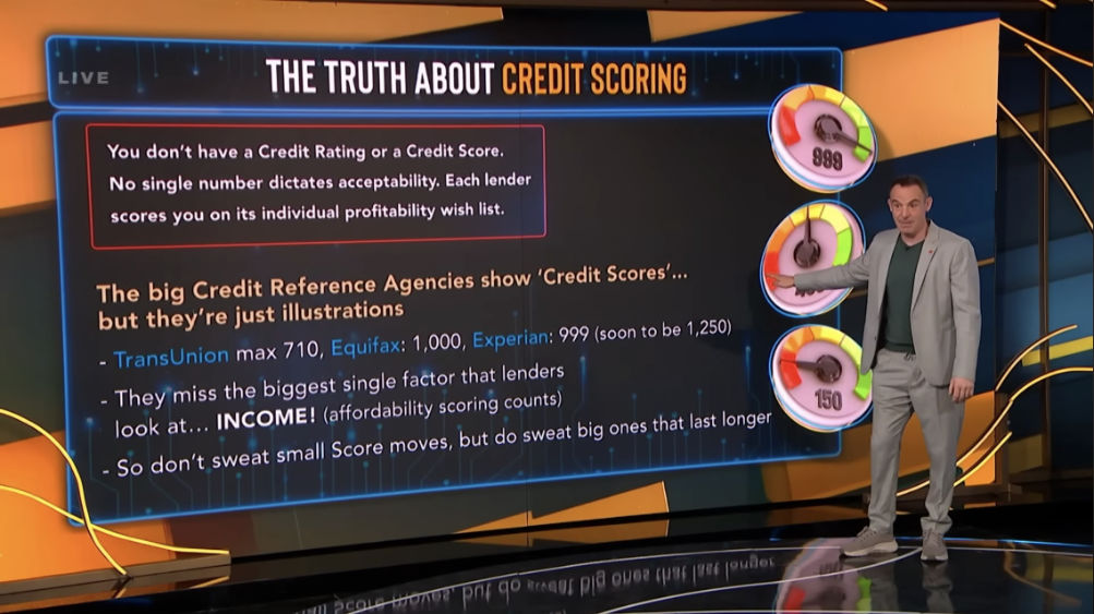Martin Lewis explaining the credit score change